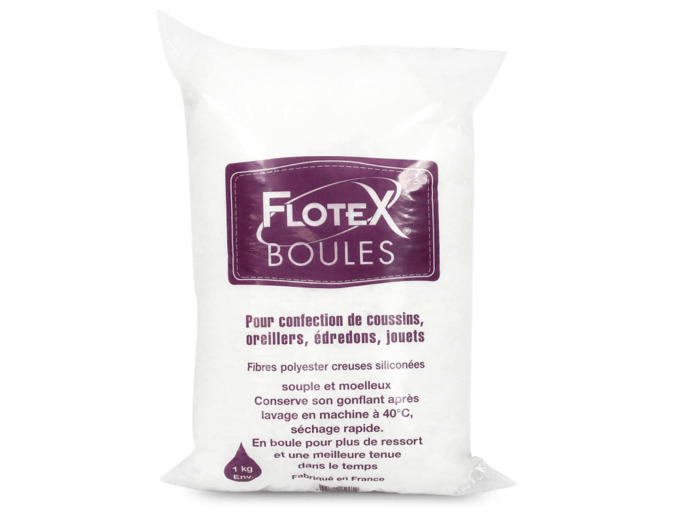 Fibre creuse siliconée Flotex boules 1kg TFLO1KG