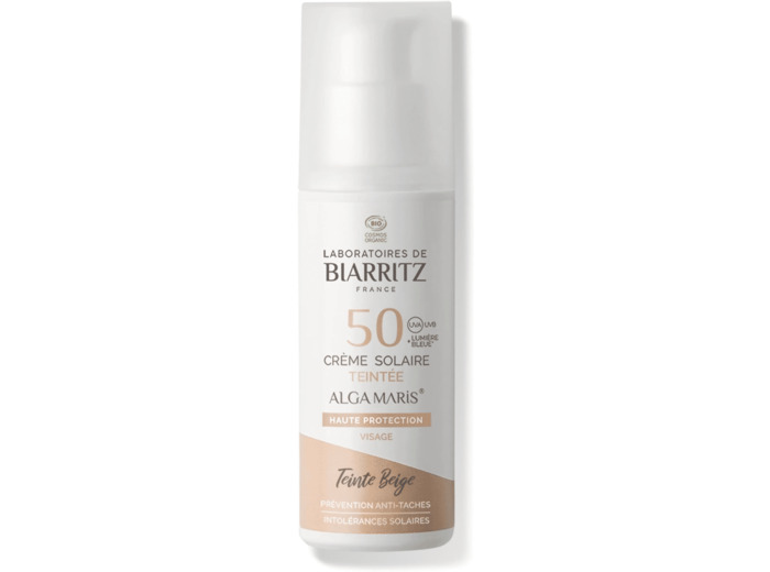 Solaire SPF50 creme visage beige 50ml Alga Maris