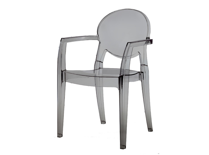 Fauteuil polycarbonate CASPER fumé