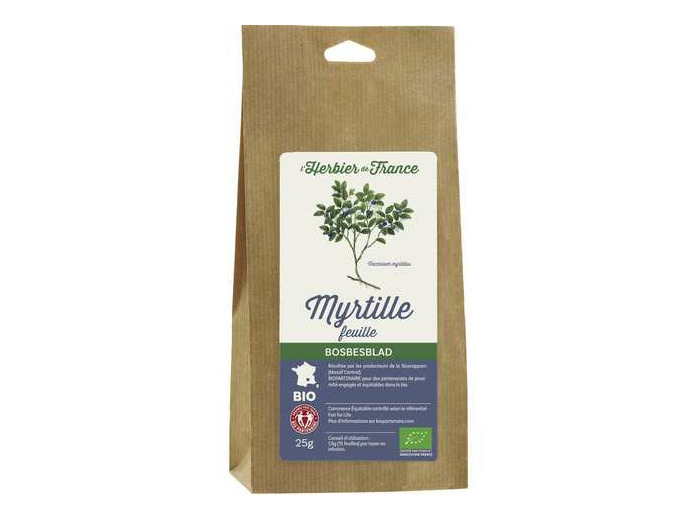myrtille en feuilles bio-25g-Herbier de France