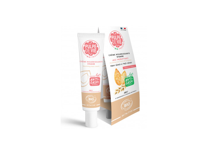 Crème nourrissante visage à l'amande peaux sèches 40 ml