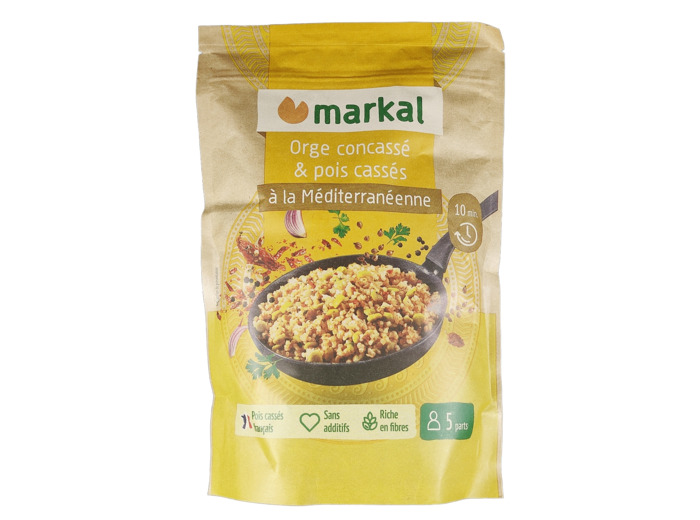 Orge Concassé et Pois Cassés à la Méditerranéenne 350g Bio