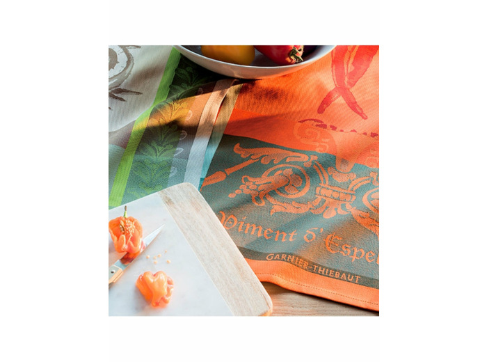 Torchon PIMENT D'ESPELETTE EPICES Garnier-Thiebaut