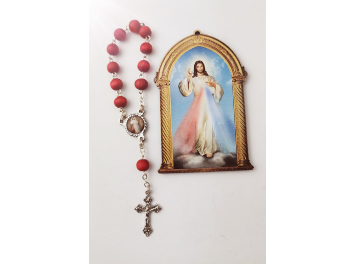 Dizainier Parfumé + Plaque à Suspendre - CHRIST MISERICORDIEUX