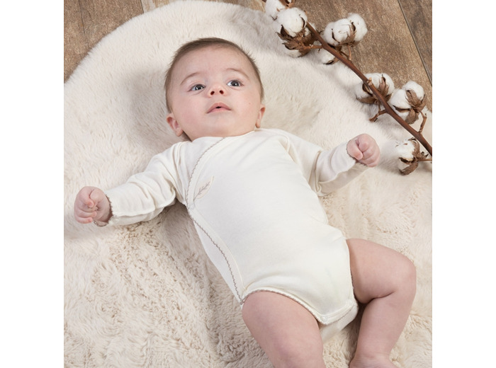 3 bodies croisés en fibre de bambou anallergiques 9 mois