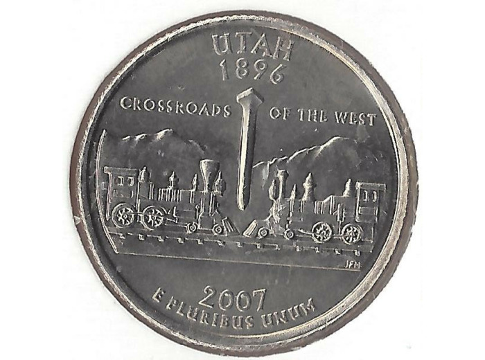 AMERIQUE (U.S.A) 1/4 DOLLAR 2007 P UTAH SUP-