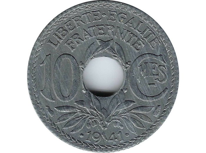 FRANCE 10 CENTIMES LINDAUER .1941. Souligne SUP/NC