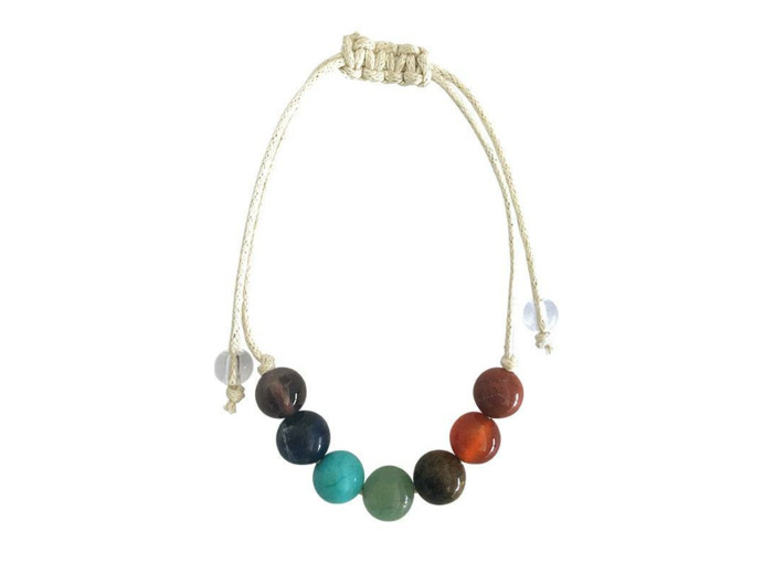 Bracelet 7 Chakras Lacet