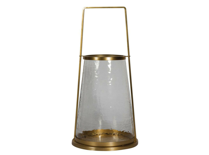 Photophore verre martelé Nora 58x28cm