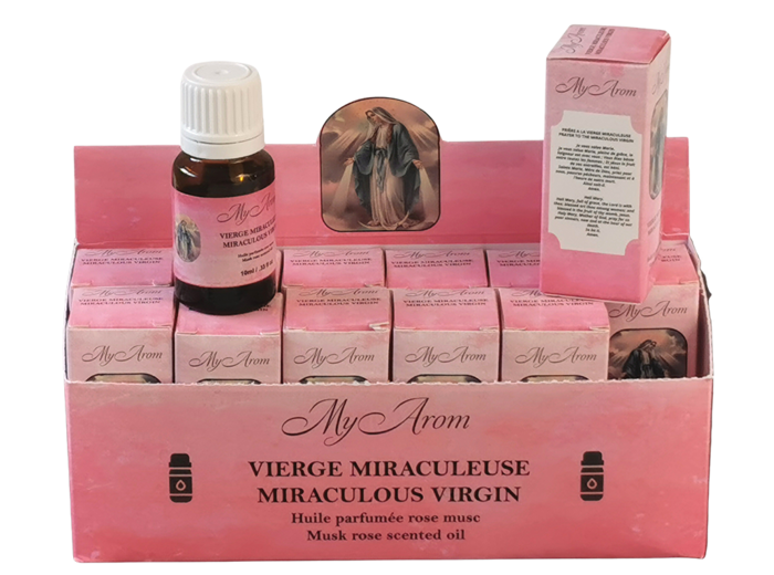Flacon d'Huile Parfumée 10ml Vierge Miraculeuse/Rose Musk