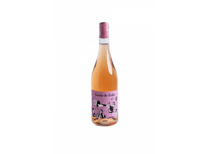 NOUVEAU ! Vin de France rosé Grain de Folie 2024 75 cl
