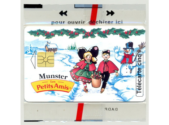 TELECARTE NSB 5 UNITE 05/97 MUNSTER BONHO DE NEIGE GN369