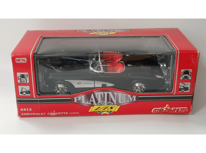 CHEVROLET CORVETTE 1957 MAJORETTE PLATINUM 4412 1/18 BOITE D'ORIGINE