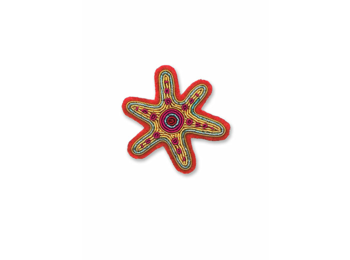 Broche brodée Etoile de mer SAINT JAMES x Macon & Lesquoy