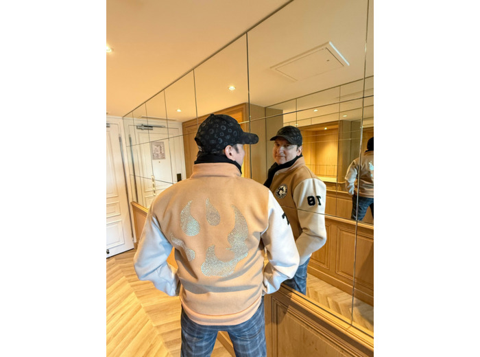 Teddy sportswear Malabar – Édition limitée Strass – Beige Camel