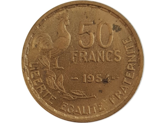 FRANCE 50 FRANCS GUIRAUD 1954 PEU TTB+ N2