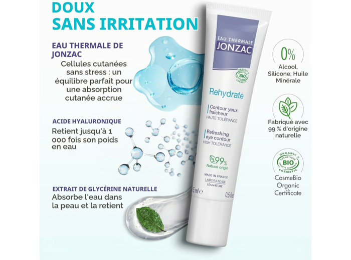 Contour yeux soin 15ml Jonzac - REhydrate