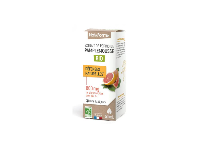 Extrait de pépins de pamplemousse bio 800mg 50ml