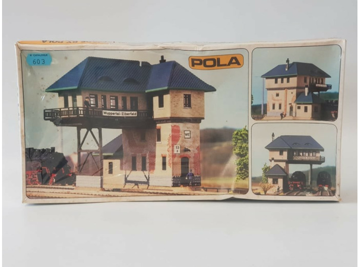 POLA HO 562 DECOR ACCESSOIRE POSTE D'AIGUILLAGE PONT BOITE NEUF