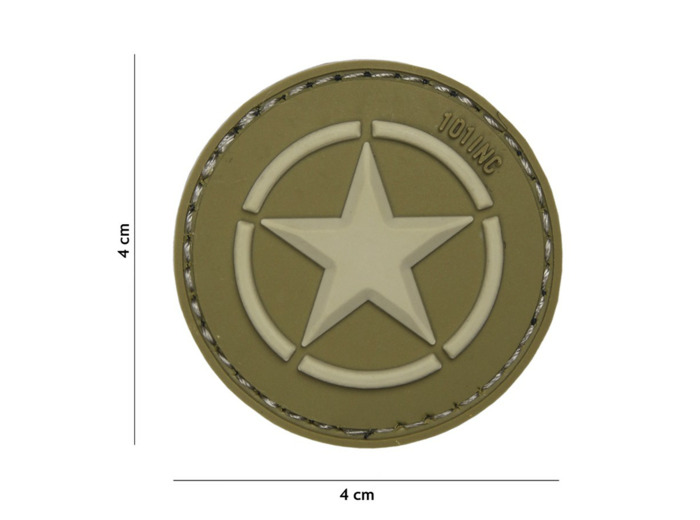 Patch 3D PVC Allied star vert