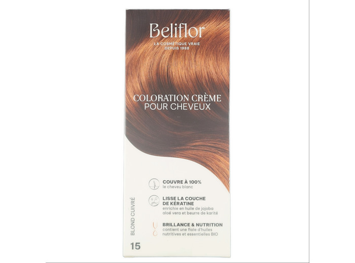 Coloration Crème 15 Blonde Cuivré 135ml