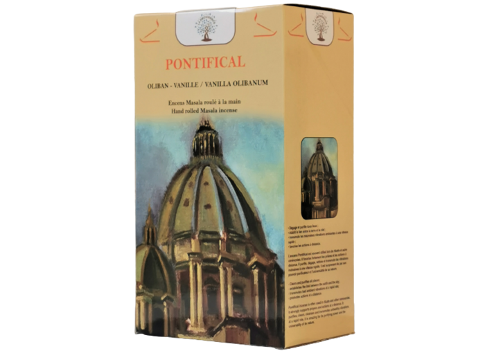 1 étui de 12 bâtons d'Encens - PONTIFICAL - Oliban Vanille
