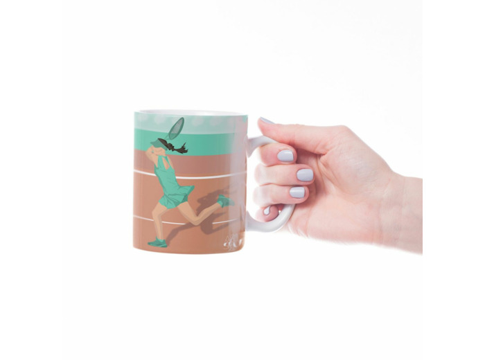 Tasse ou mug "Joueuse de Tennis" - Personnalisable