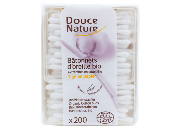Bâtonnets d'Oreille Ecocert Boîte de 200
