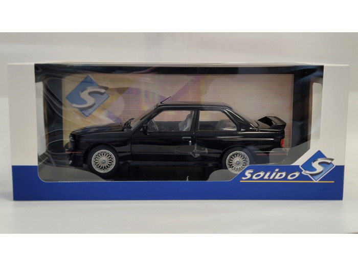 BMW E30 SPORT EVO 1990 NOIRE SOLIDO 1/18 BOITE D'ORIGINE NEUF