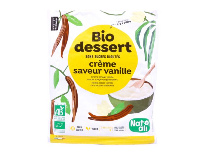 Crème Saveur Vanille Sans Sucres Ajoutés Bio 35g