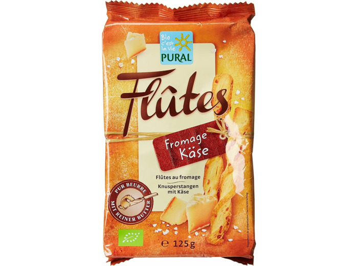Biscuit aperitif flûte fromage 125g Pural