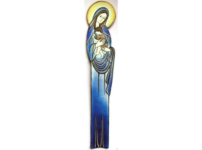 Vierge au drapé 37cm - EMAUX DU LIBAN