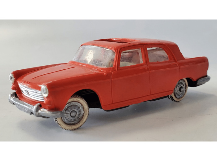 PEUGEOT 404 ORANGE FONCE SERVO DIRECTION NOREV PLASTIQUE 1/43 SANS BOITE (N1)