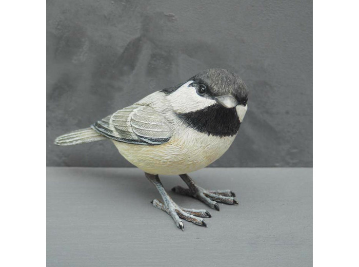 Mésange résine décoratif 8x8x11cm