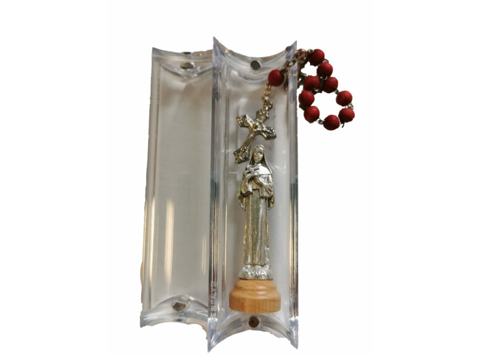 Coffret Statue + Dizainier - SAINTE RITA