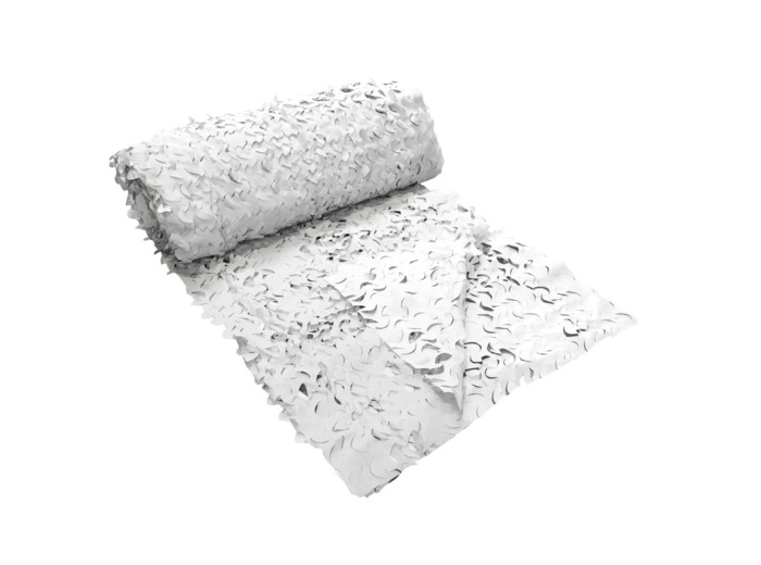 Filet Camo First® snow 3D 50 m : ombrage, déco et camouflage haute résistance
