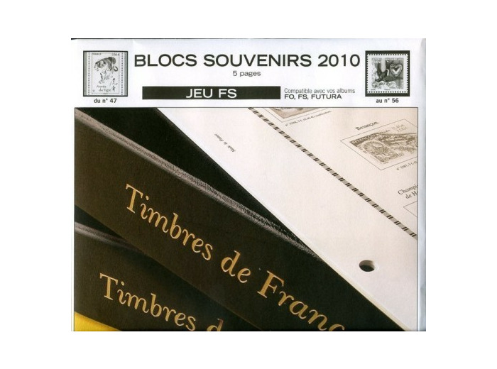 FEUILLE COMPLEMENTAIRE BLOCS SOUVENIRS FS 5 PAGES (SANS POCHETTE) YVERT