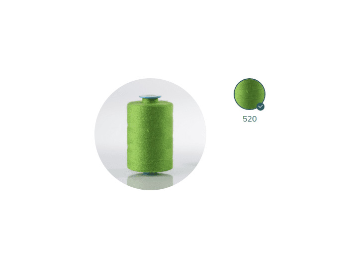 ZX35 - 520 PRAIRIE FIL À COUDRE 100% POLYESTER TRÈS RÉSISTANT bobine 500m