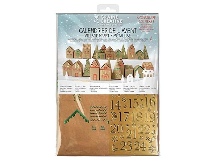 Kit Calendrier de l'Avent - Village Kraft