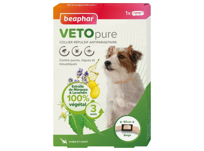 VETOpure, collier répulsif antiparasitaire pour chien