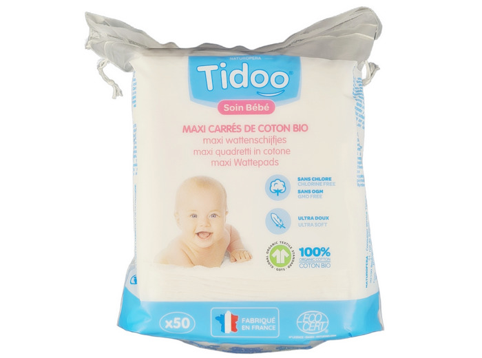 Maxi Carrés de Coton Bio