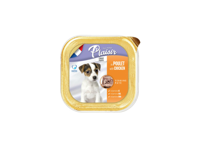 Repas plaisir Chiot, Pâtée au poulet - 150g