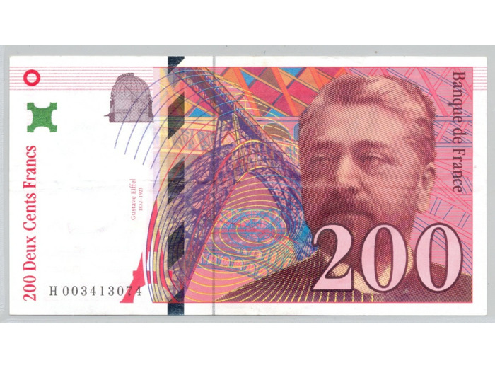 FRANCE 200 FRANCS EIFFEL 1995 Alphabet H 0034 SUP