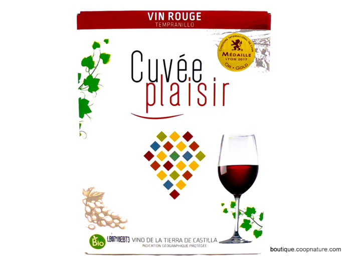 Vin Rouge Tempranillo I.G.P. Bio 3L