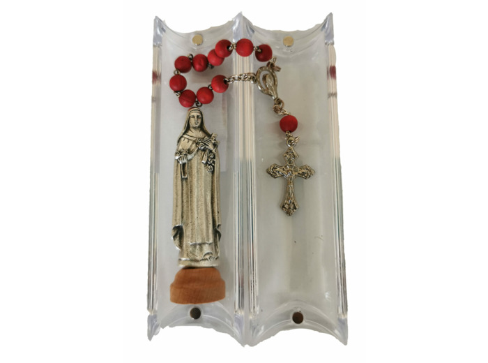 Coffret Statue + Dizainier - SAINTE THERESE