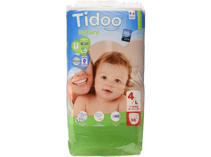 COUCHES BEBE T4 MAXI 7-18 KG (50) Tidoo night and day