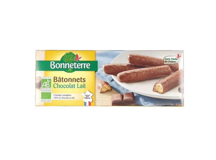 Bâtonnets Chocolat Lait 160g Bio