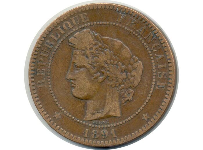 FRANCE 10 CENTIMES CERES 1891 A TB (G265a)
