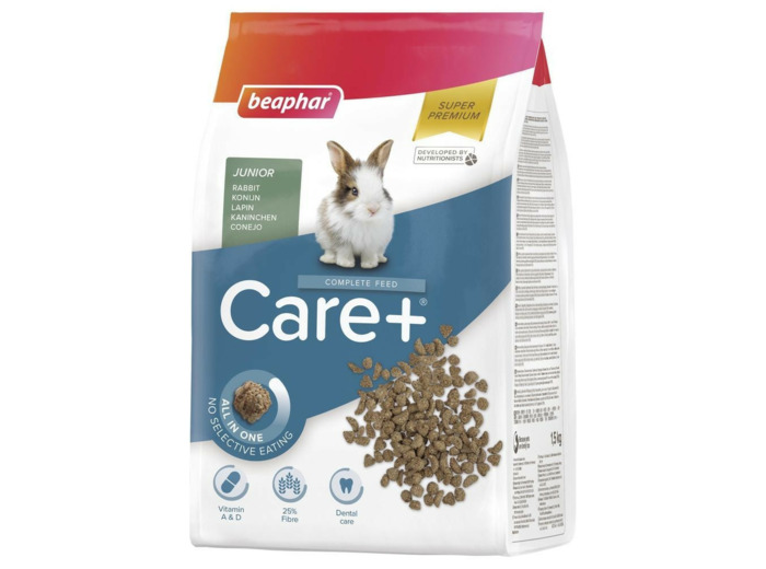 Alimentation extrudée CARE+ pour lapin junior - 1,5kg