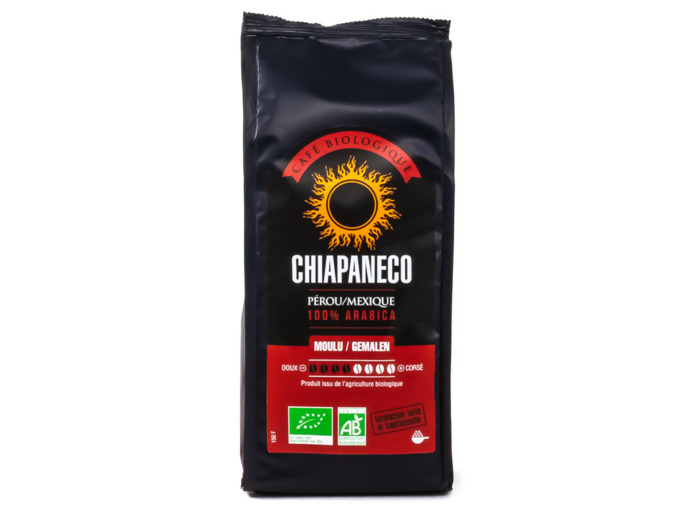 Café Moulu Pérou et Mexique Équilibré Intensité 4/8 Bio 250g